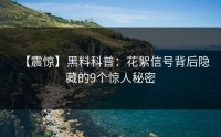 【震惊】黑料科普：花絮信号背后隐藏的9个惊人秘密